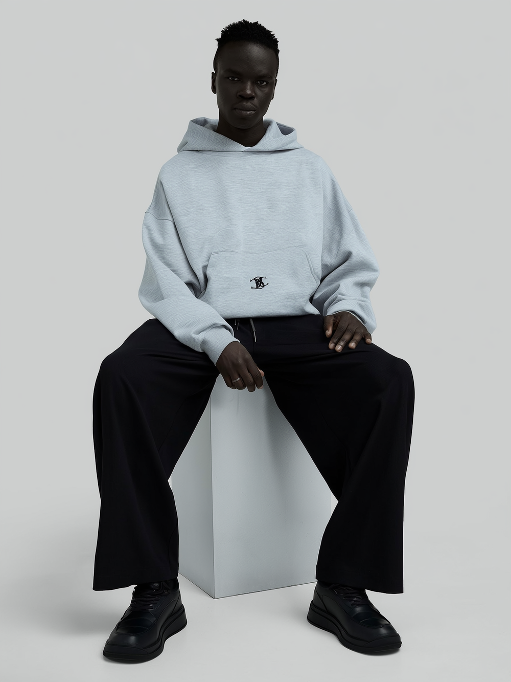 Hoodie V2 Boxy con logo