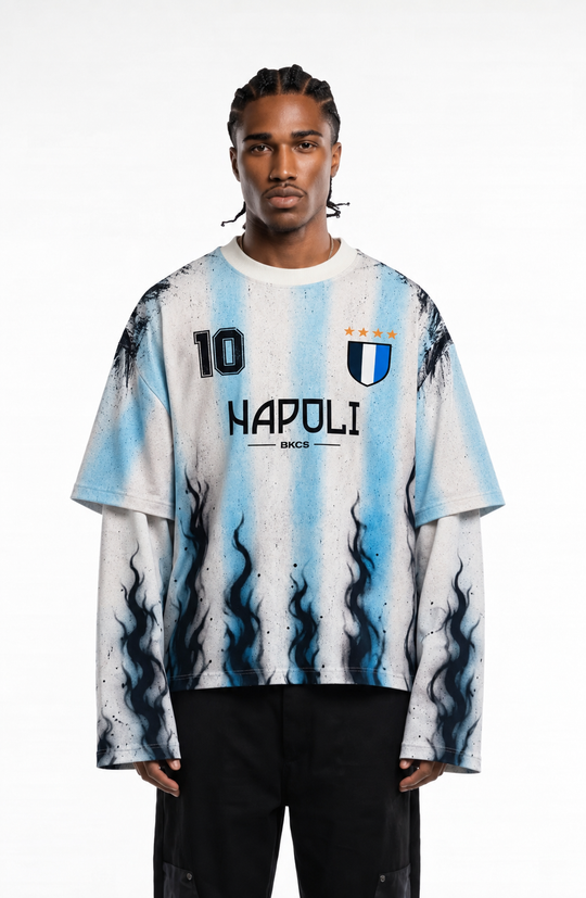 Maglia DIOS ETERNO NAPOLI - ICON SERIES DOUBLE LONG SLEEVE Black Circus
