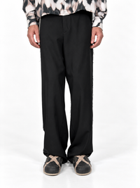Pantaloni ampi nero taglio vivo