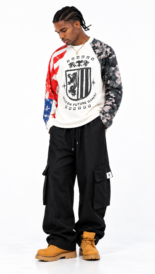 Pantalone Cargo Uomo Nero