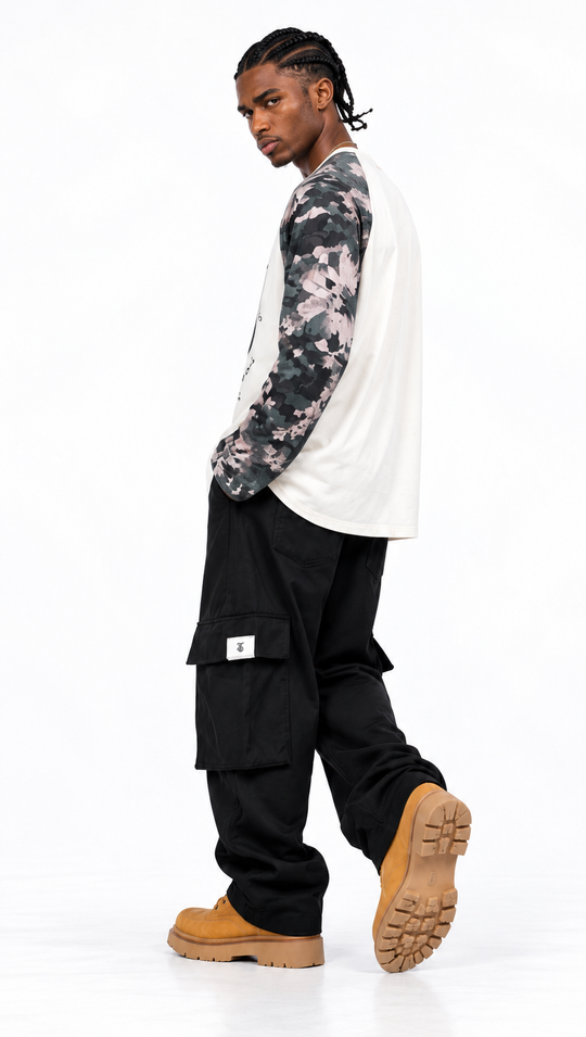 Pantalone Cargo Uomo Nero
