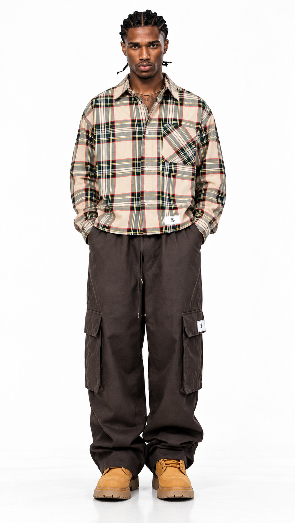 Camicia Tartan Overshirt - BLACK CIRCUS