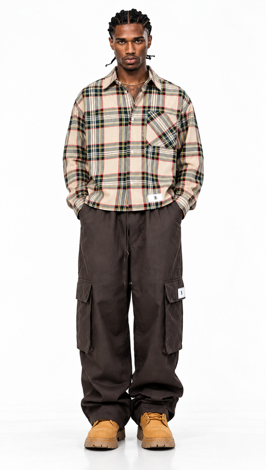 Camicia Tartan Overshirt - BLACK CIRCUS