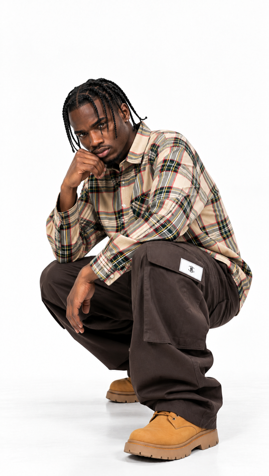 Pantalone Cargo Uomo Moro
