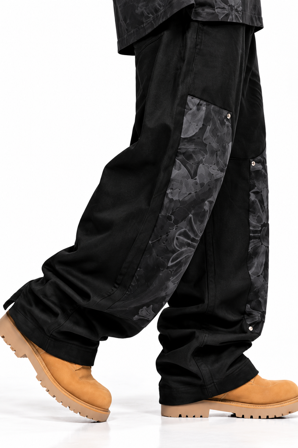Pantalone Carpenter Uomo nero con stampa