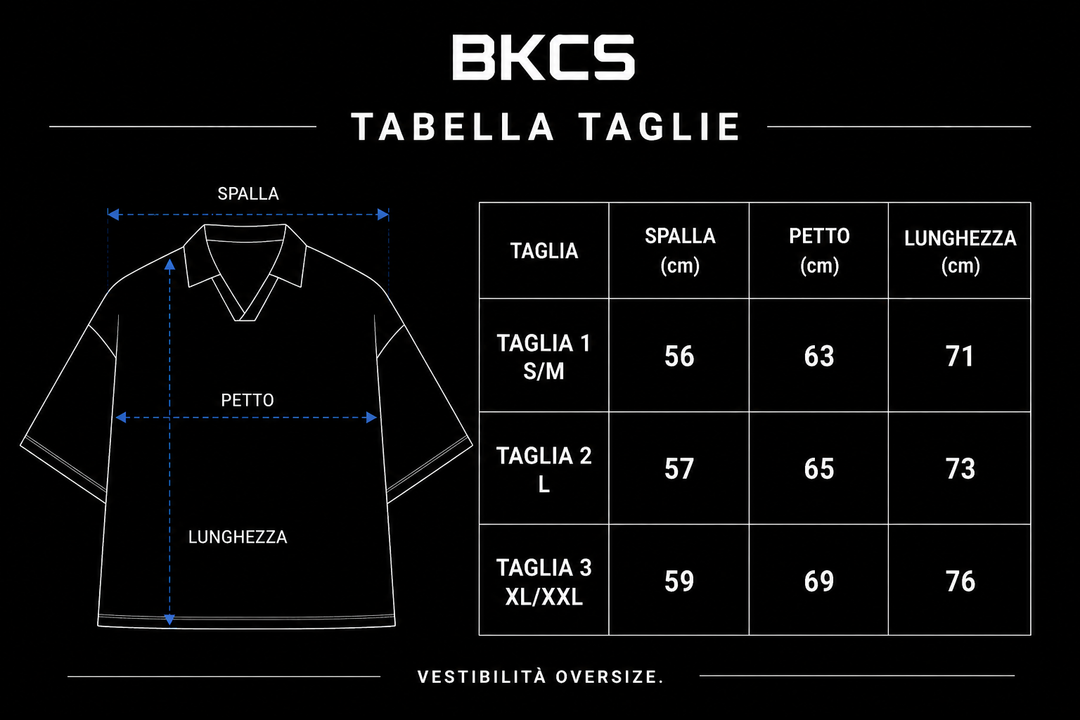 T-Shirt MIDNIGHT Oversize | Icon Series Napoli by Black Circus