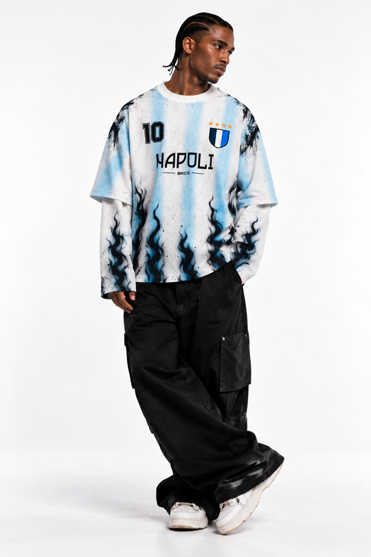 Maglia DIOS ETERNO NAPOLI - ICON SERIES DOUBLE LONG SLEEVE Black Circus