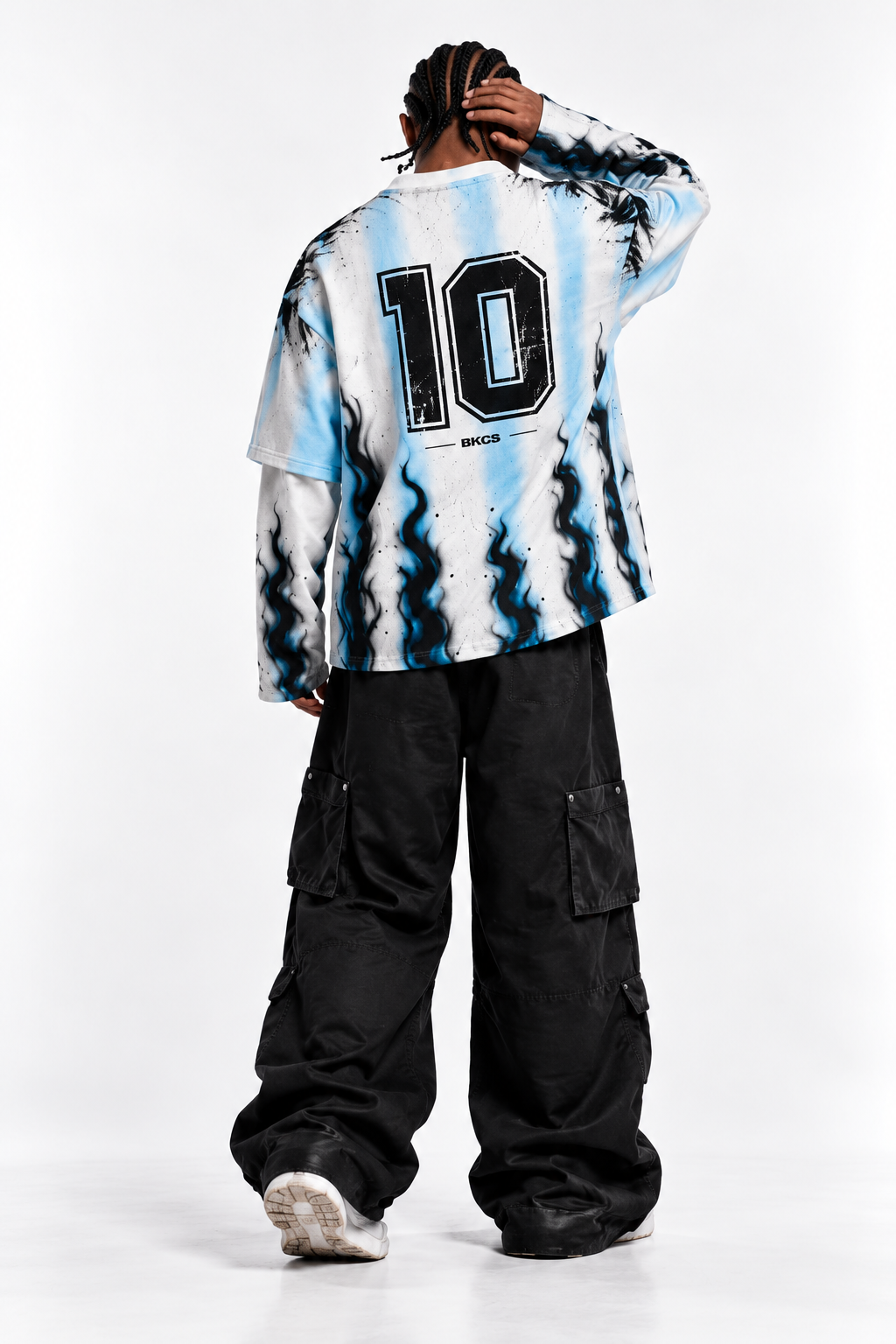 Maglia DIOS ETERNO NAPOLI - ICON SERIES DOUBLE LONG SLEEVE Black Circus