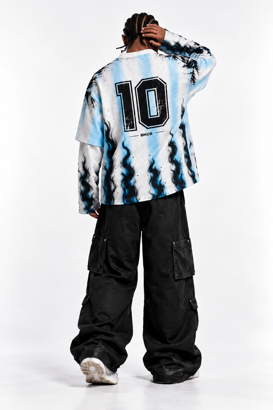 Maglia DIOS ETERNO NAPOLI - ICON SERIES DOUBLE LONG SLEEVE Black Circus