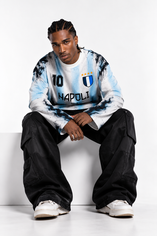 Maglia DIOS ETERNO NAPOLI - ICON SERIES DOUBLE LONG SLEEVE Black Circus