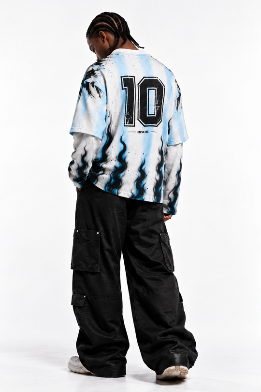 Maglia DIOS ETERNO NAPOLI - ICON SERIES DOUBLE LONG SLEEVE Black Circus