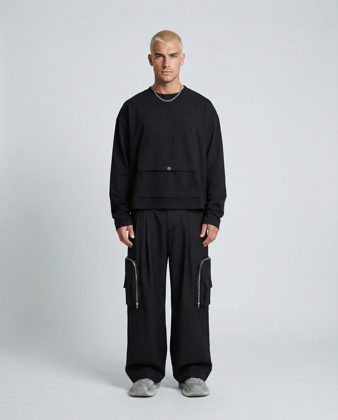 Pantalone Cargo Nero