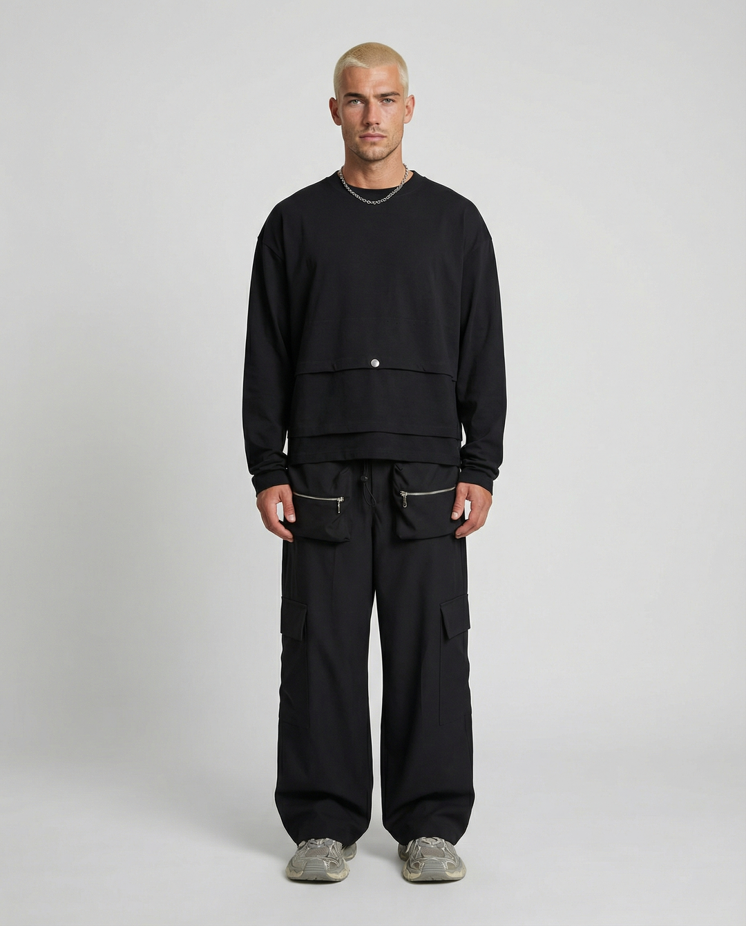 Pantalone Cargo Nero