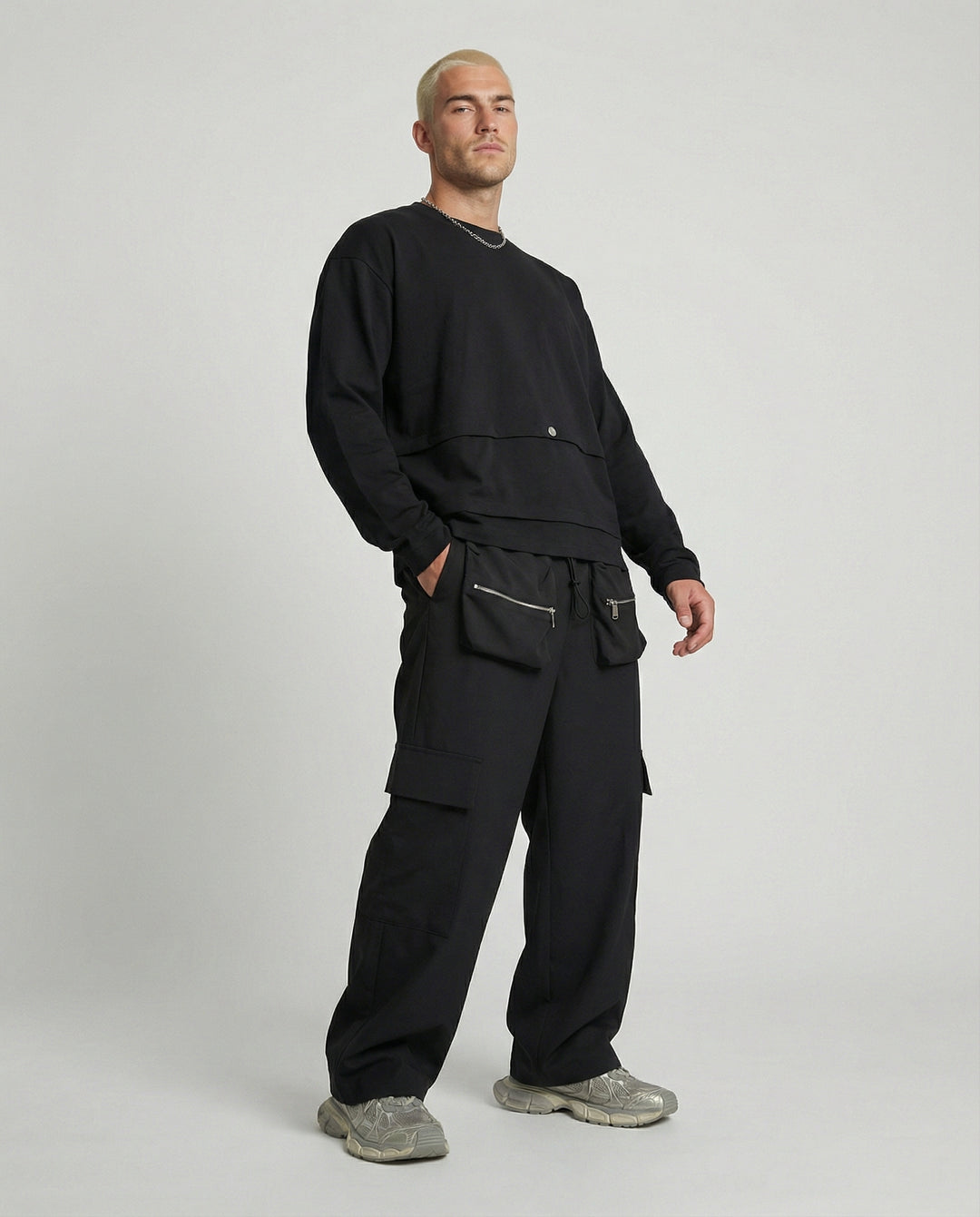 T-Shirt Triple long sleeve Nero