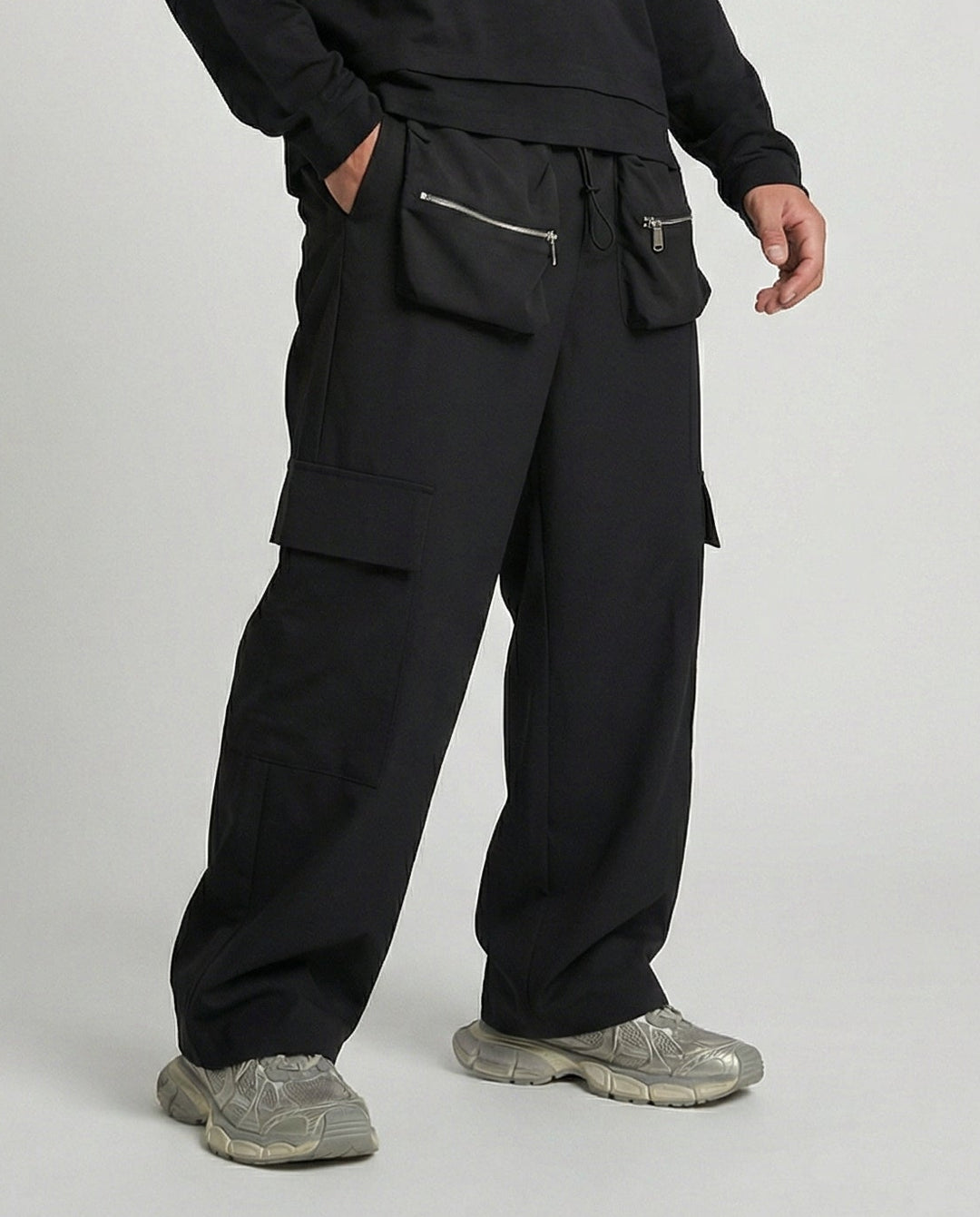 Pantalone Cargo Nero
