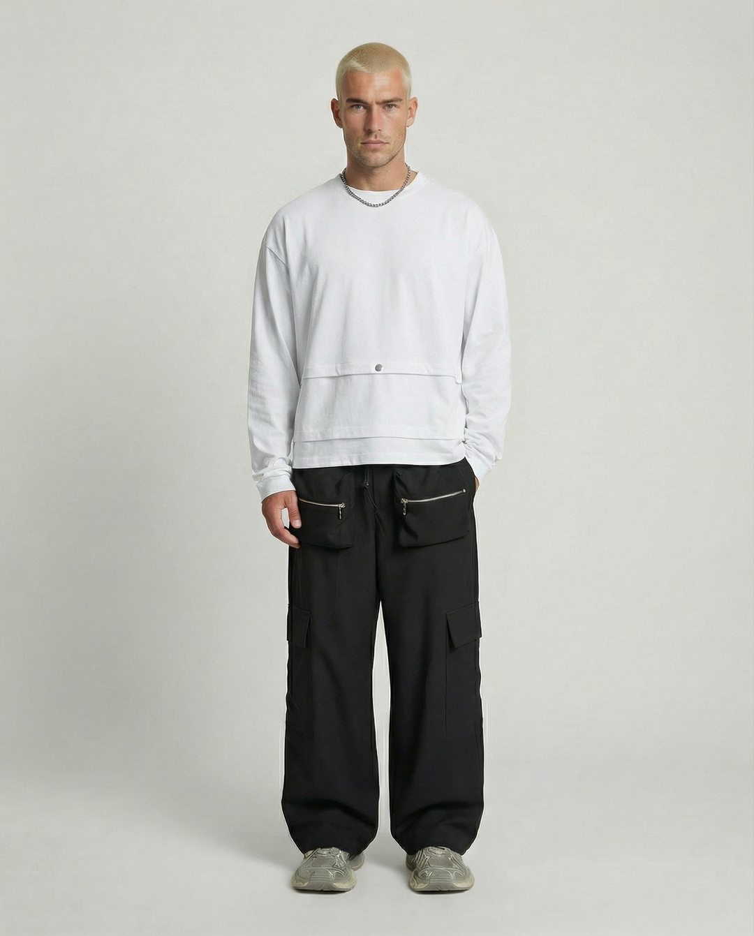 T-Shirt Triple long sleeve bianco