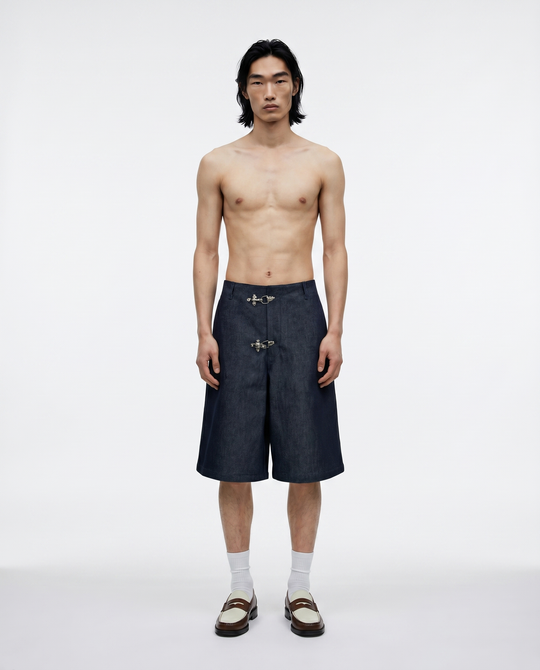 Bermuda Blu Jeans Metal 2054