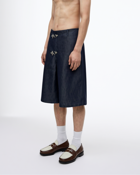 Bermuda Blu Jeans Metal 2054