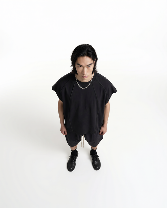 American T-Shirt Smanicata nero 2050