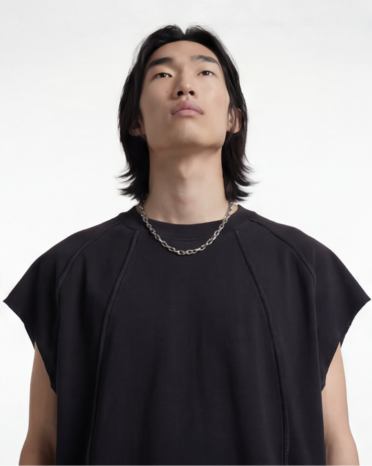 American T-Shirt Smanicata nero 2050