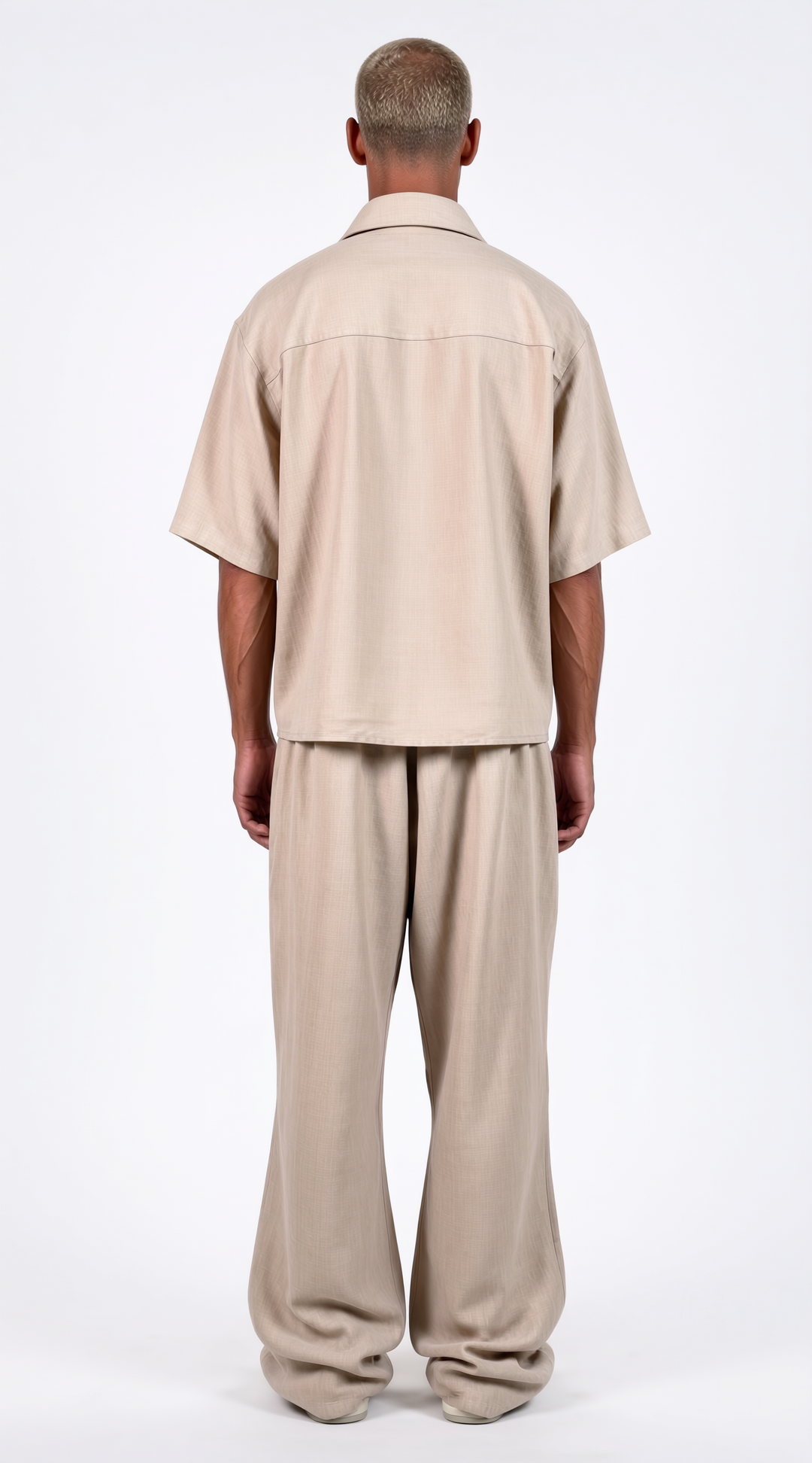 Coordinato Mykonos  Uomo Misto Lino Beige | Black Circus