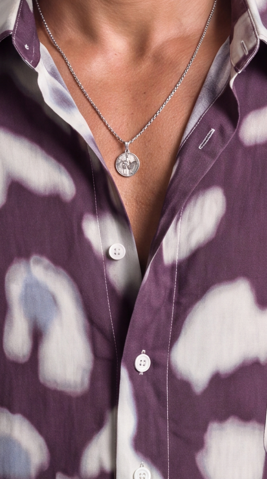 Camicia Uomo in Viscosa Fantasia  Astratta | Black Circus 2060