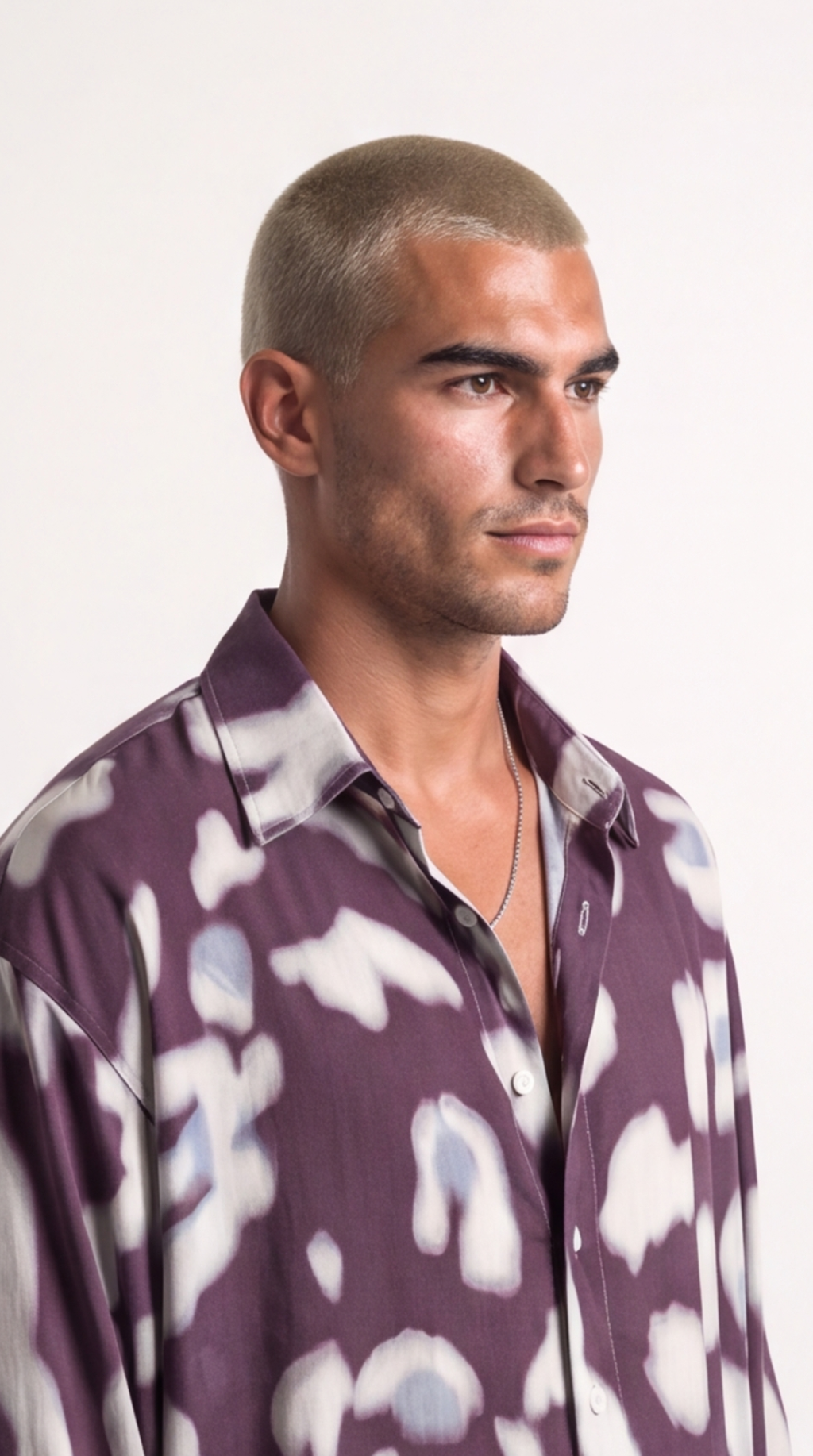 Camicia Uomo in Viscosa Fantasia  Astratta | Black Circus 2060
