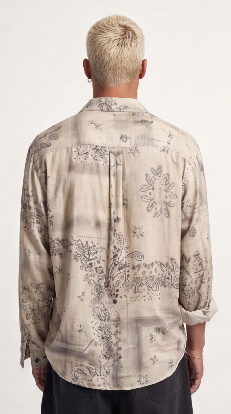 Camicia Avorio Fantasia Paisley 1060 - Fantasia bandana