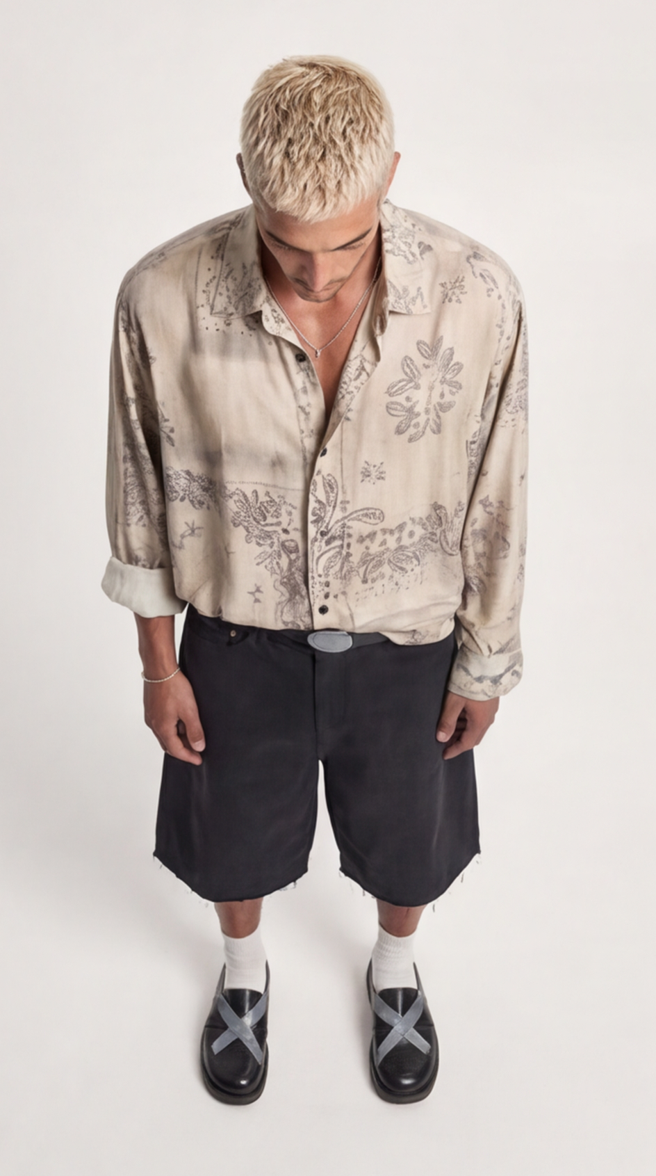 Camicia Avorio Fantasia Paisley 1060 - Fantasia bandana