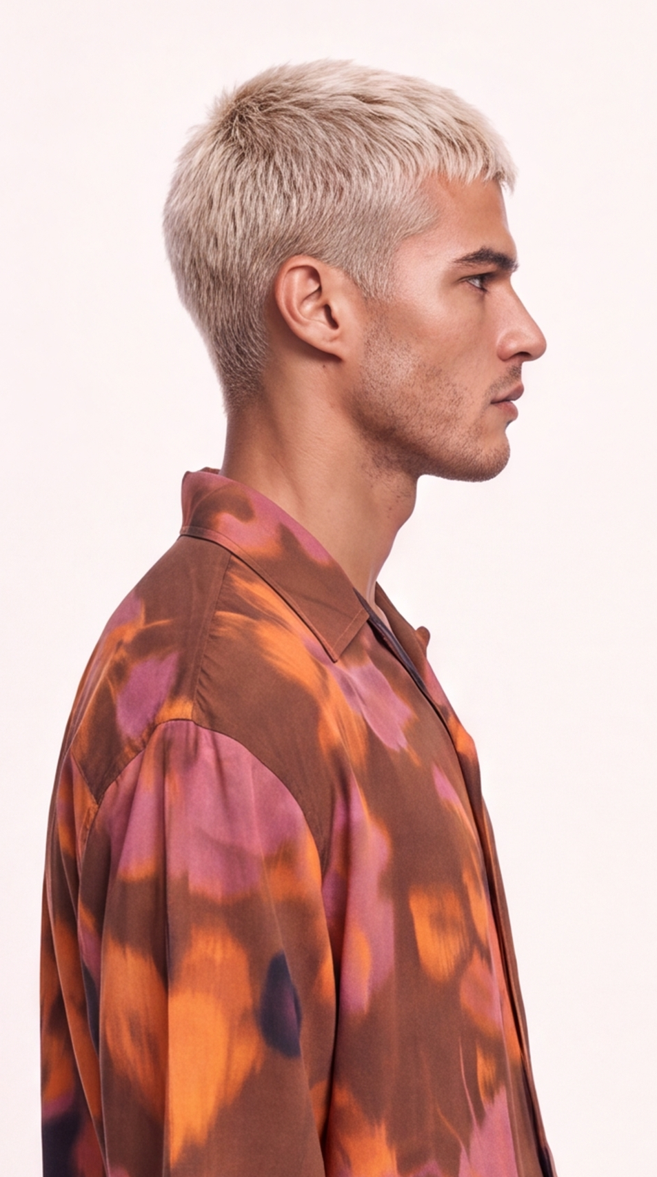 Camicia Uomo in Viscosa Fantasia Floreale Astratta | Black Circus