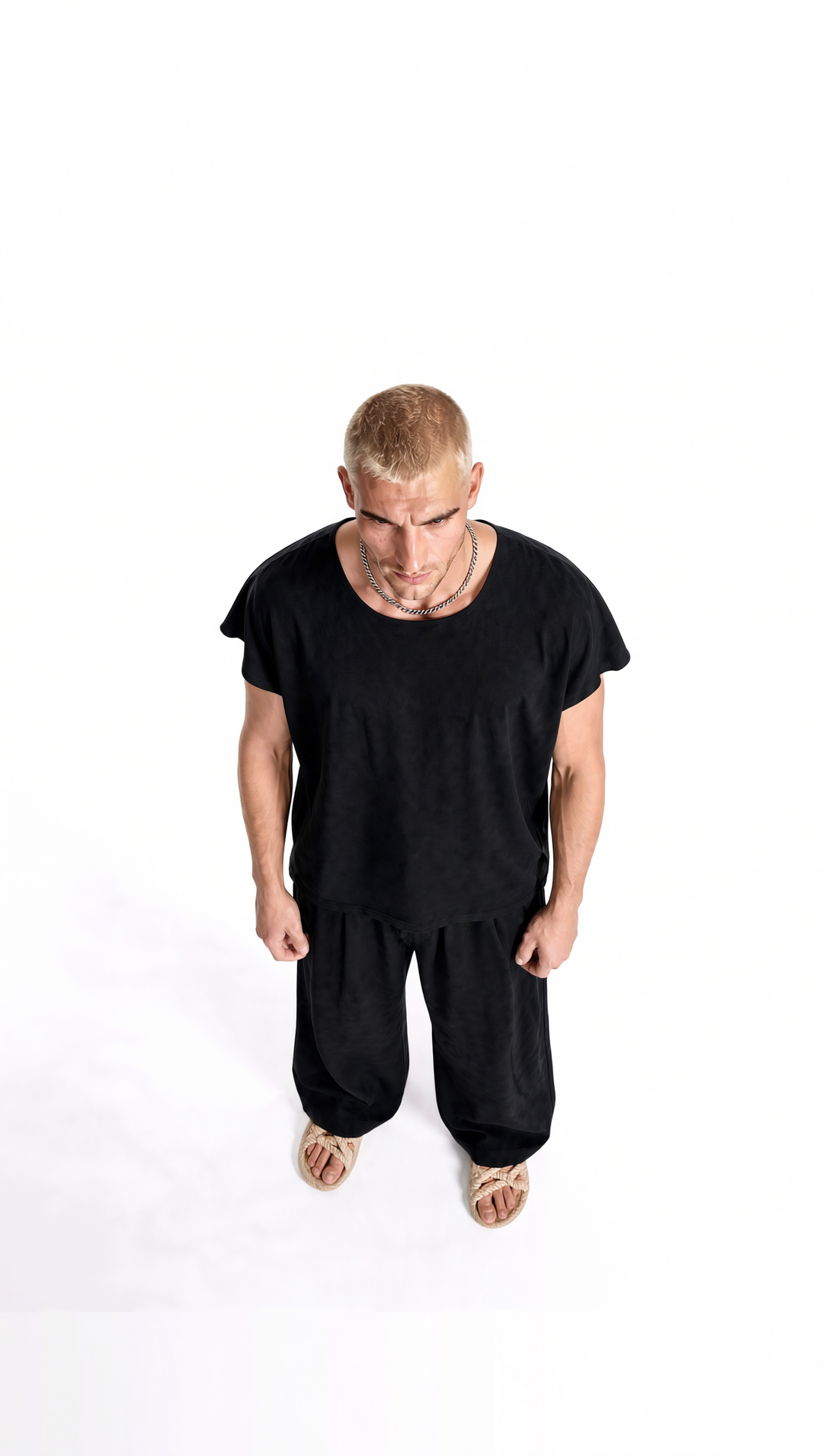 Coordinato SEA Uomo Misto Lino Nero| Black Circus