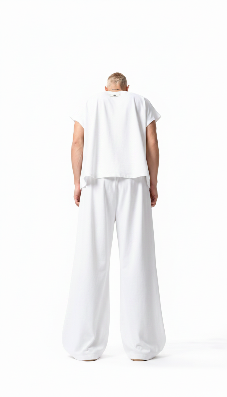 Coordinato SEA Uomo Misto Lino Bianco | Black Circus