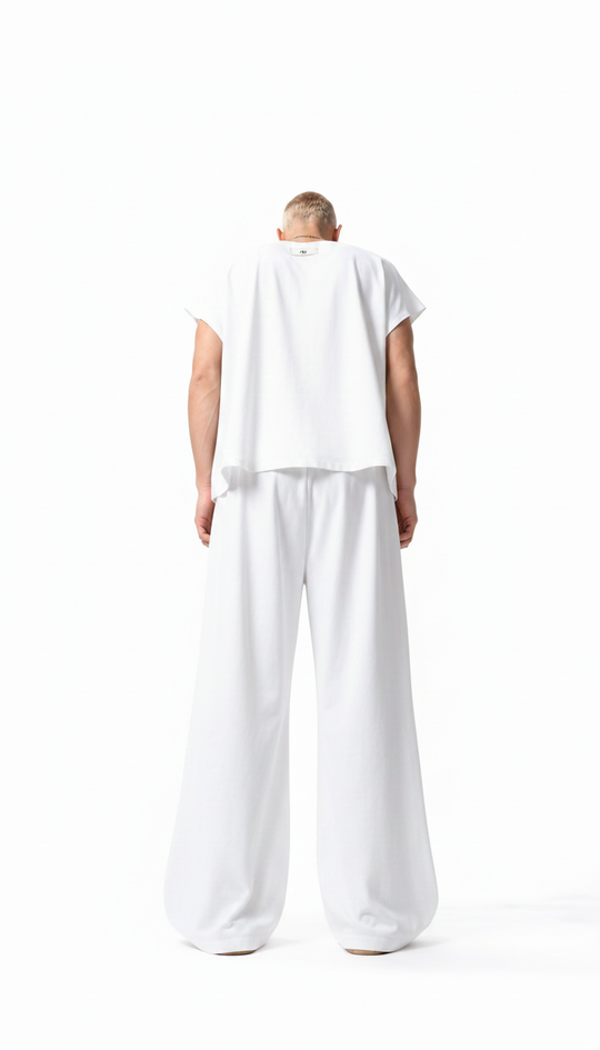 Coordinato SEA Uomo Misto Lino Bianco | Black Circus