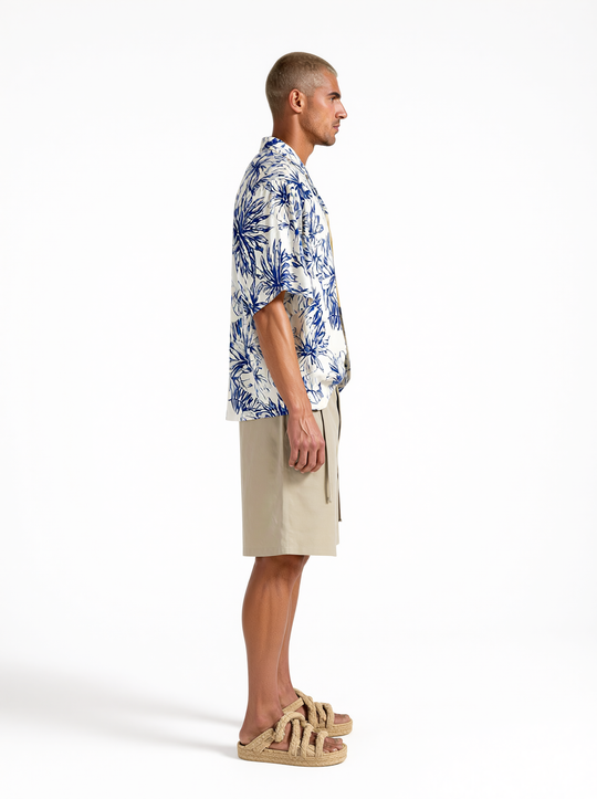 Bermuda Oversize  in cotone Fango  | Black Circus