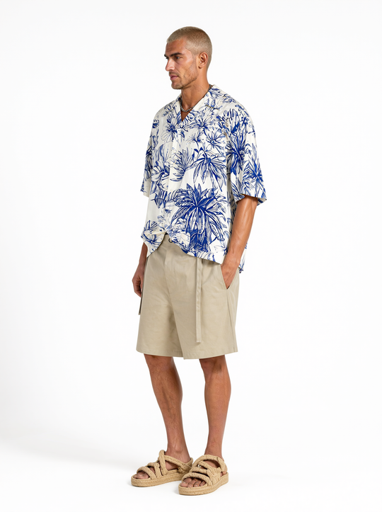 Bermuda Oversize  in cotone Fango  | Black Circus
