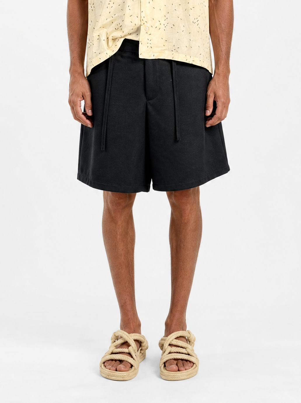Bermuda Oversize  in cotone Nero  | Black Circus