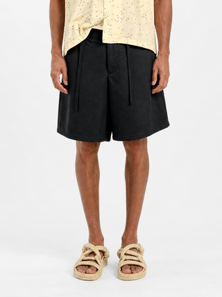 Bermuda Oversize  in cotone Nero  | Black Circus