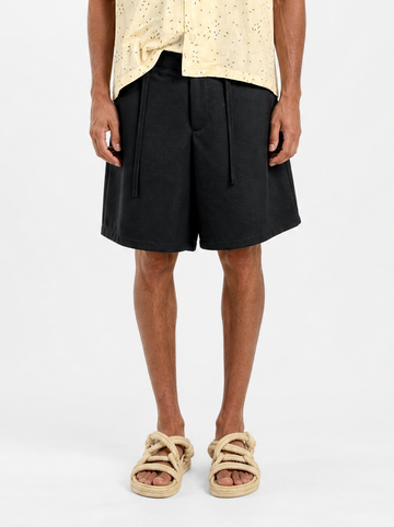 Bermuda Oversize  in cotone Nero  | Black Circus