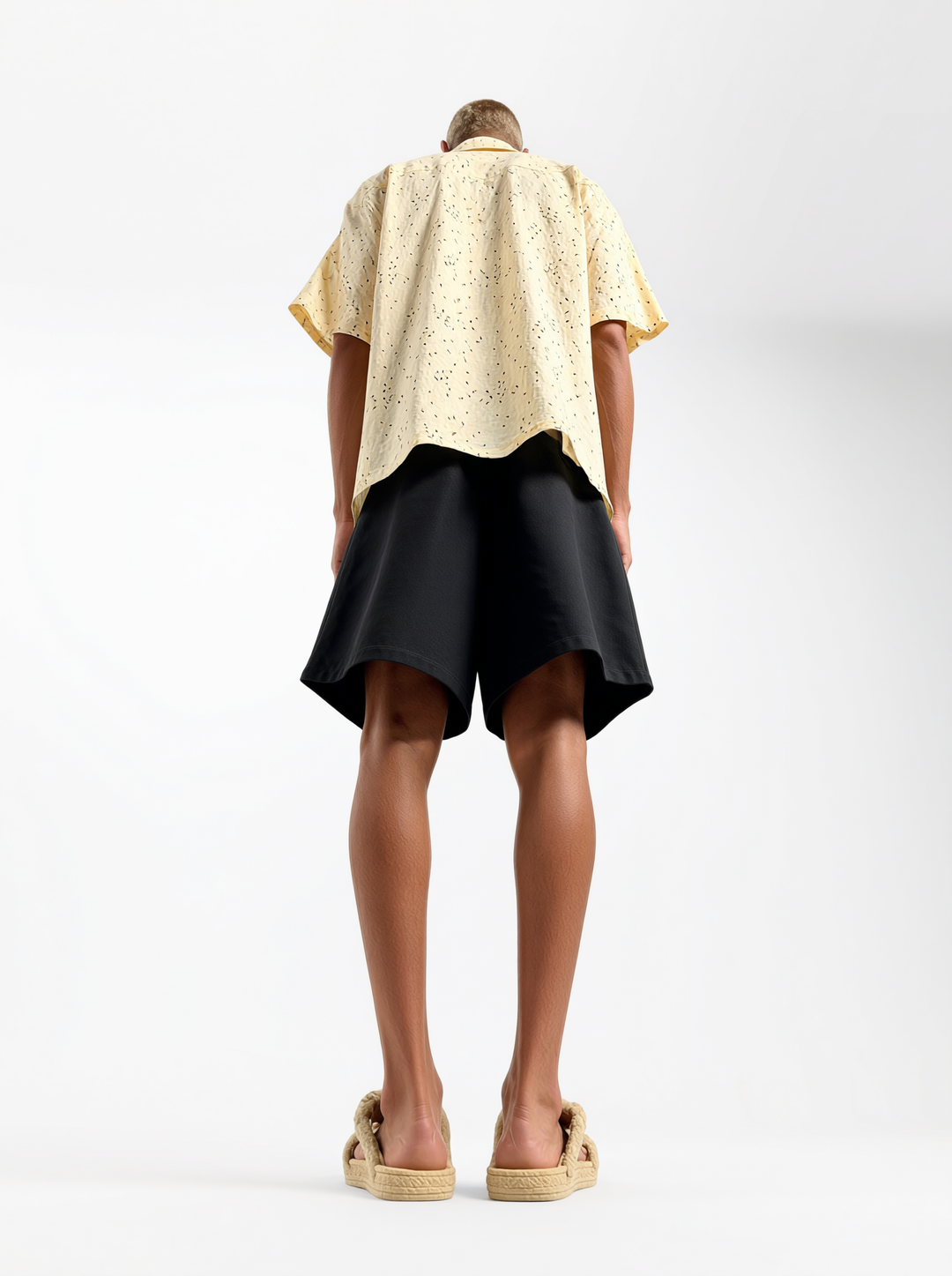 Bermuda Oversize  in cotone Nero  | Black Circus