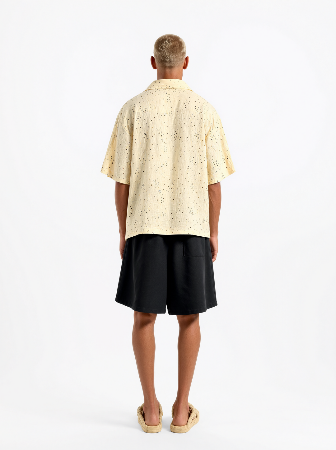 Bermuda Oversize  in cotone Nero  | Black Circus
