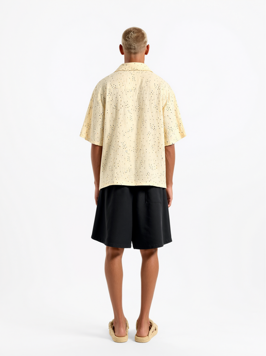 Bermuda Oversize  in cotone Nero  | Black Circus