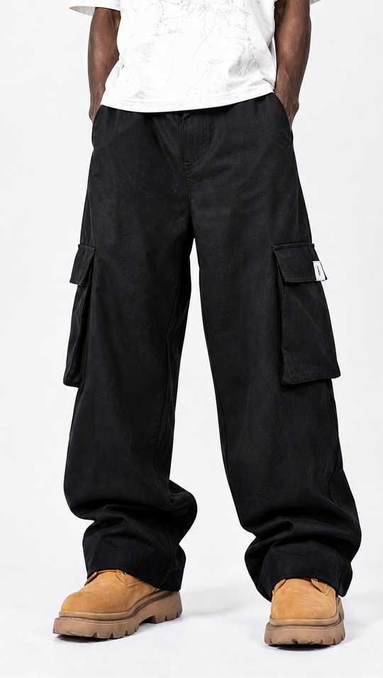 Pantalone Cargo Uomo Nero