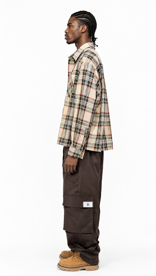Camicia Tartan Overshirt - BLACK CIRCUS