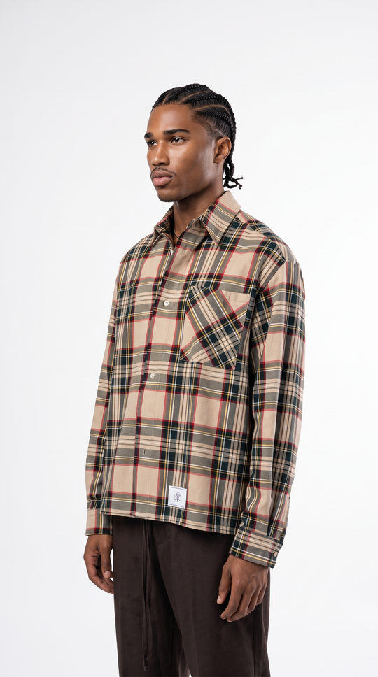 Camicia Tartan Overshirt - BLACK CIRCUS