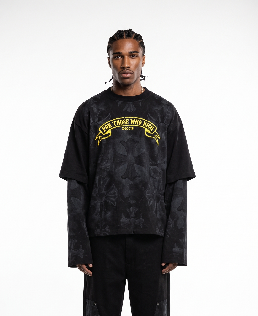 T-Shirt DOUBLE LONGSLEEVE Black Circus