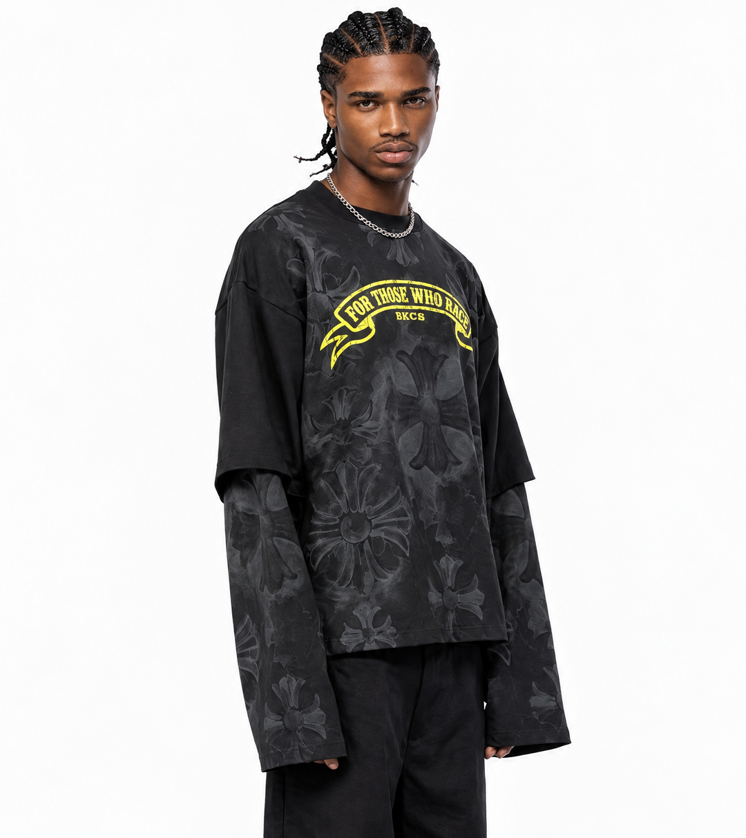 T-Shirt DOUBLE LONGSLEEVE Black Circus