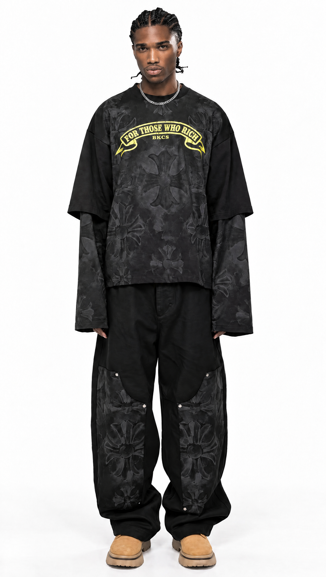 T-Shirt DOUBLE LONGSLEEVE Black Circus